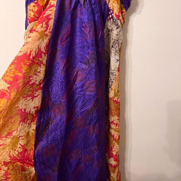 Rich Silky Halter Dress M - Picture 2 of 5